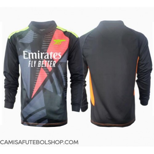 Camisa de time de futebol Arsenal Goleiro Replicas 3º Equipamento 2024-25 Manga Comprida